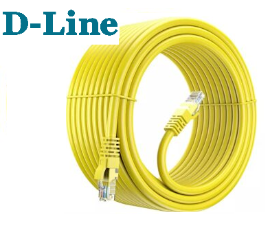 D-Line CAT 6 UTP PATCH CORD YELLOW(15mtr)