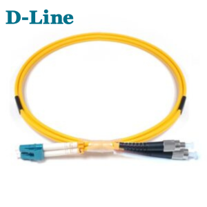D-Line FIBER OPTIC PATCH CORD LC TO FC single mode Duplex (20mtr)