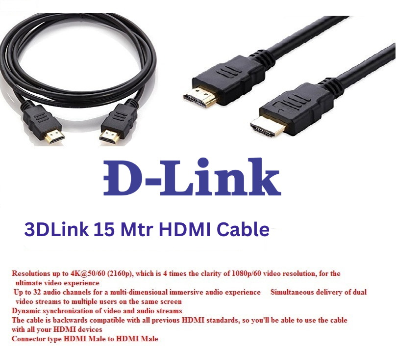 3DLink 1.5 Mtr HDMI Cable (1)